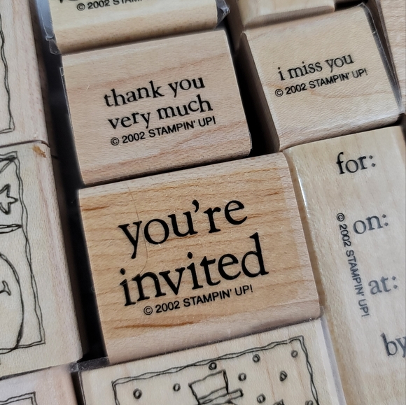 Stampin Up! Lot Of Rubber Stamps - Picture 7 of 13